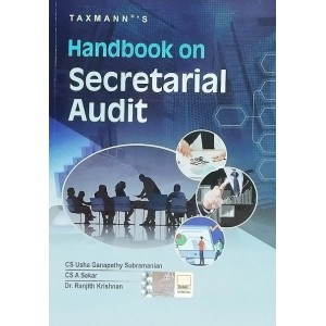 Taxmann's Handbook on Secretarial Audit by CS. Usha Ganapathy Subramanian, CS. A Sekar, Dr. Ranjith Krishnan